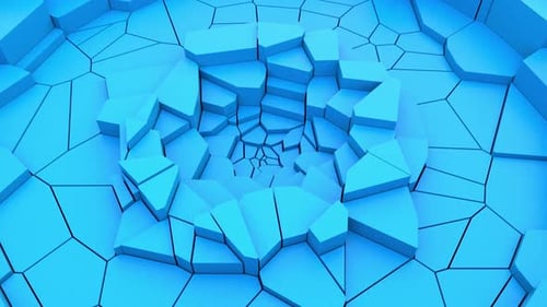 Abstrakte Frakturanimation im Hintergrund 4K
