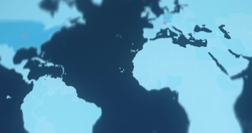 World Map Animation with Zoom Focus and Pointers