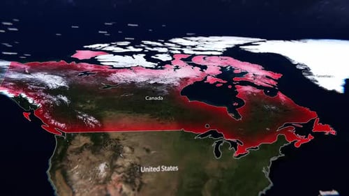 Dynamic Canada Map Highlight for Data Presentation