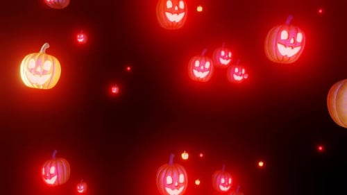 Boucle sans soudure en forme de citrouille tombée pour Halloween