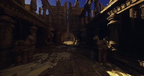 Creative Team Examines Elaborate Temple Carvings and Perspectives