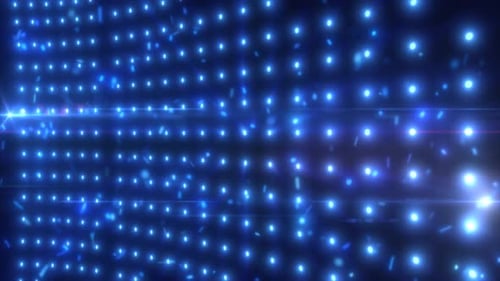 Abstract blue background of glowing futuristic energy magical bright dots and particles