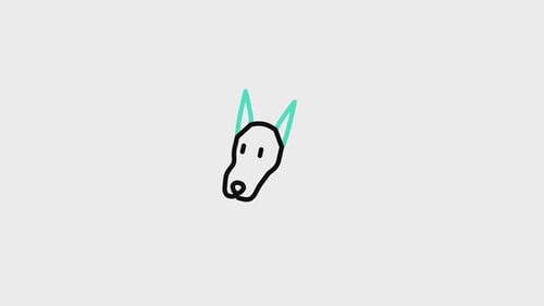 Minimalist Hand-Drawn Animated Animal Face Icons Pack