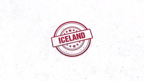 Iceland Rubber Stamp
