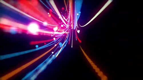 Hintergrundvideo zum Passieren von Lichtlinien