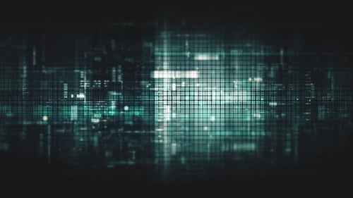 Futuristic Screen Display Data Matrix Simulation Background 03