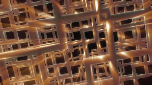 Fondo de cuadrícula de red 3D en movimiento