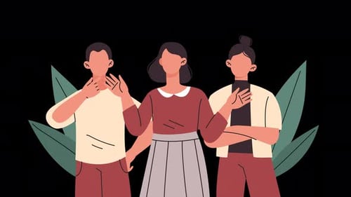 Animated Minimalist Stylized People Characters