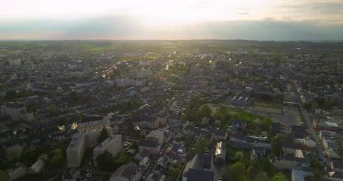 Flying Over the Famous City in France Which Hosts 24 Hour Races The Most Popular Race Track in the