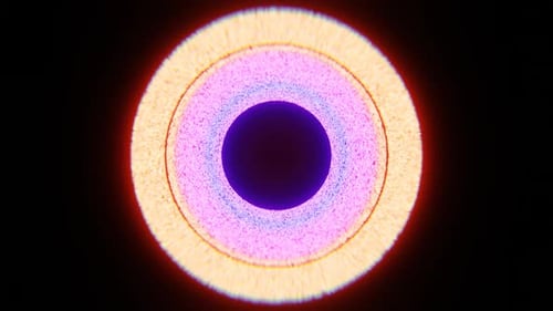 Mehrfarbige Groovy Club Circle Vj Loop-Hintergrundanimation in 1080HD