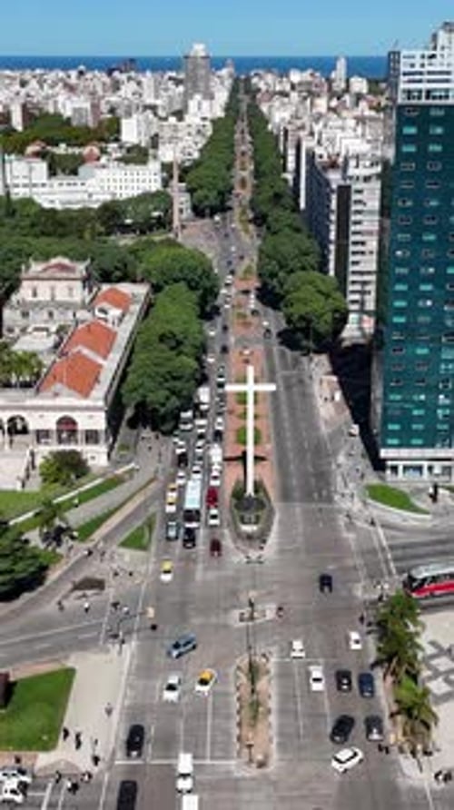 The Pope Cross In Montevideo In Maldonado Uruguay.