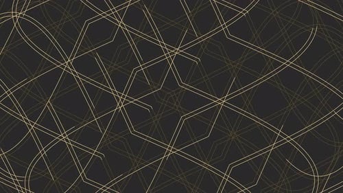 Looping Elegant Golden Lines Pattern Motion Background