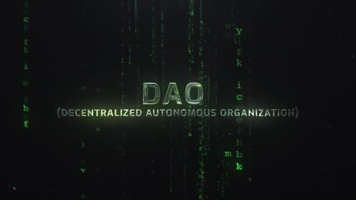 Futuristic Digital Code Rain Text Reveal Intro