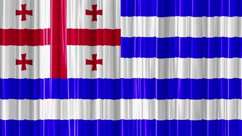 Waving Flag with Curtain Effect Seamless Loop Animation