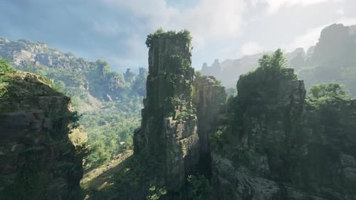 A Breathtaking Mountain Landscape in China