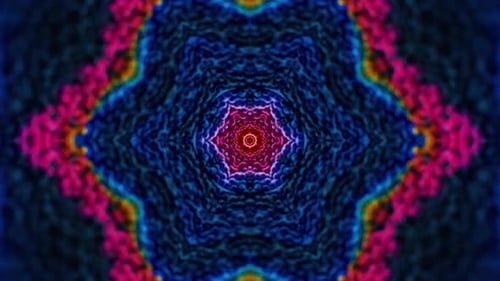 Colorful Abstract Kaleidoscope Background Loop