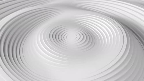 Minimalist White Concentric Circles Background Animation