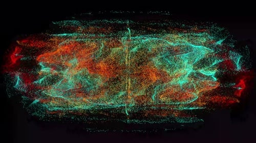 Colorful Fluid Particles background