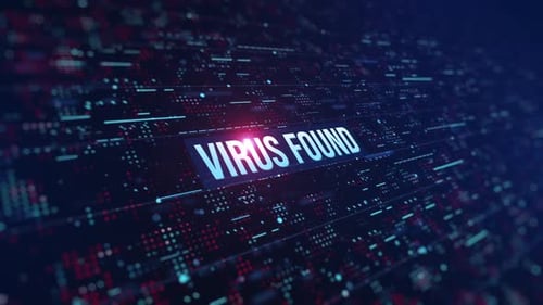 Fond numérique détecté par un virus