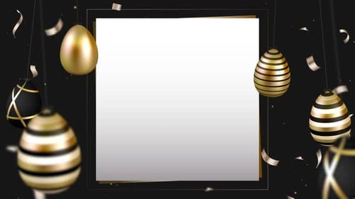 Goldener fröhlicher Ostertag-Hintergrund