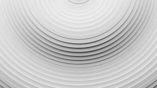 Círculos concéntricos hipnóticos que se expanden dinámicamente hacia afuera