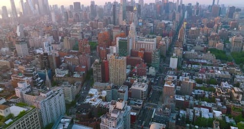 Scenery of varied New York architecture. Beautiful buildings of gorgeous metropolis