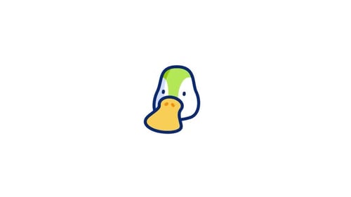 Icono animado de pato