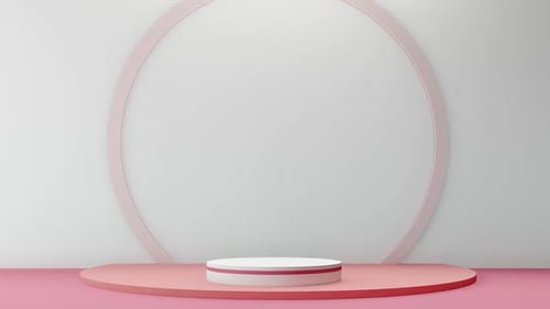 Minimalist 3D Product Display Podium Stage Animation