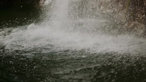 Pure Fresh Water Stream In Mountains Clean Water River Flowing