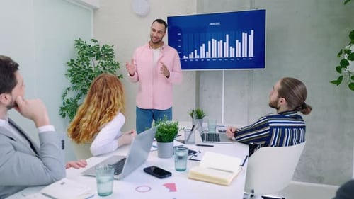 Confident Presentation of Data Analysis to Colleagues in Office