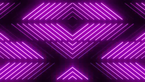 Dynamic purple neon lines create a modern abstract background