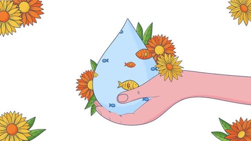 Save Water Save Life – Eco-Friendly Environmental Cartoon Animations
