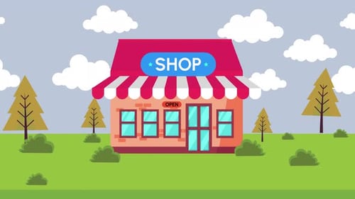 Open Shop Animation