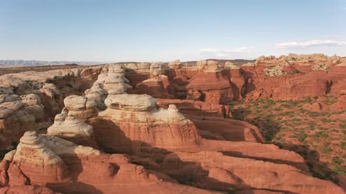 Arches National Park, Utah Circa-2019. Aerial View of Arches National Park