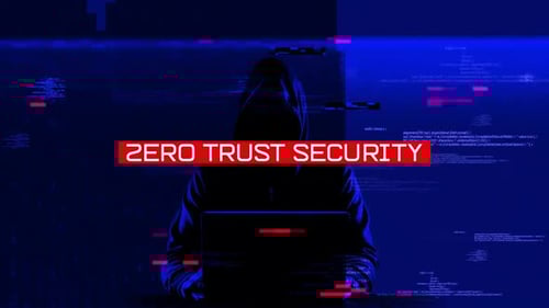 Digital Glitch Text Animation with Cyber Hacker