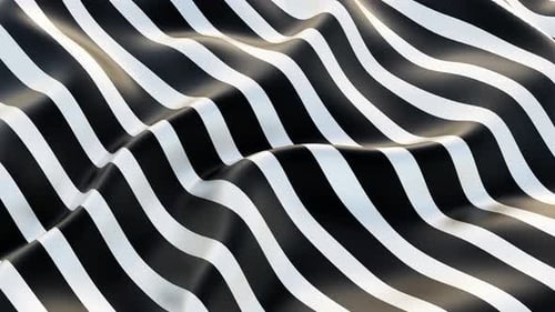 Boucle 3D sans soudure en forme de vague oscillante avec motif zèbre