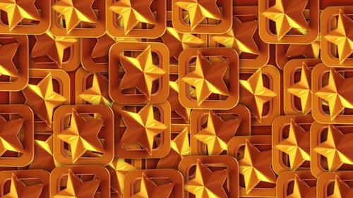 Golden Stars Animated Background Loop