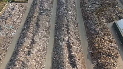 Aerial View of Industrial Waste Management