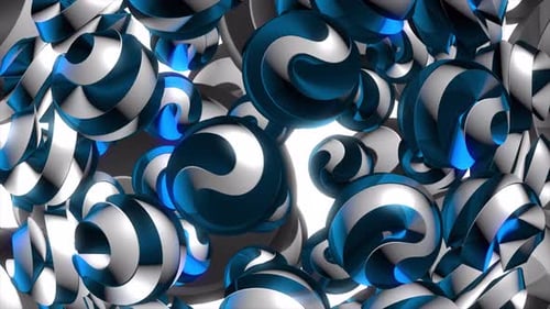 Fundo de esfera abstrata 4K
