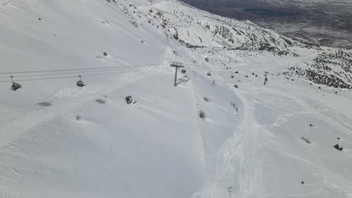 Skiing Rope Railway