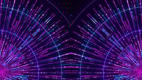 Neon Particle Light Trails Abstract Looping Background