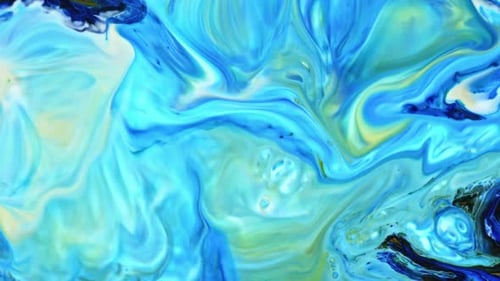 Abstrakte farbige Tintenbewegungen breiten sich auf Wasser aus Textur 360