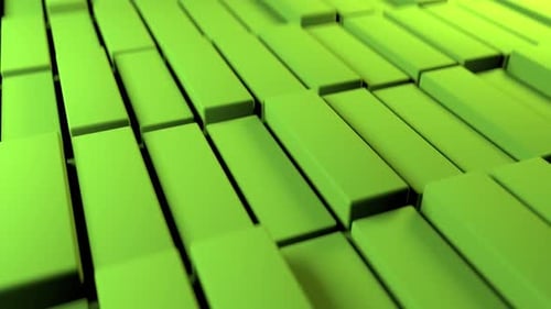 Looped Green Cube Background