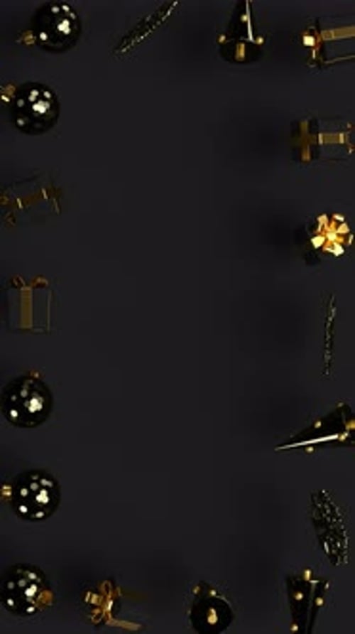 Rotating decorations for Christmas, New Year.