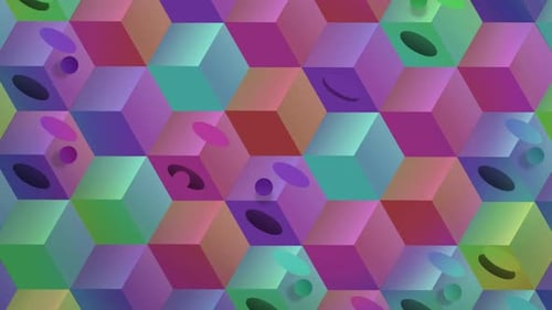 colorfull Isometric cube