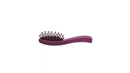 Modern Animated Hairbrush Icon for Beauty Content