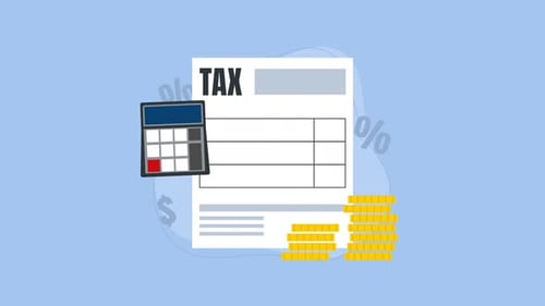 Animated Tax Document and Calculator for Financial Calculations