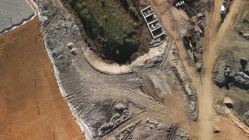 Top View Waste Landfill