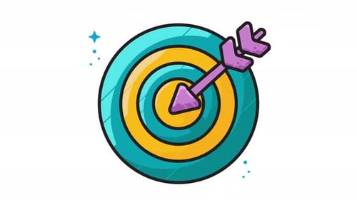 Animated Target Hit with Arrow Icon