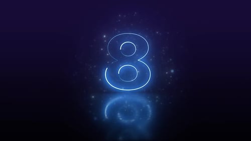 Neon New Year Count Down